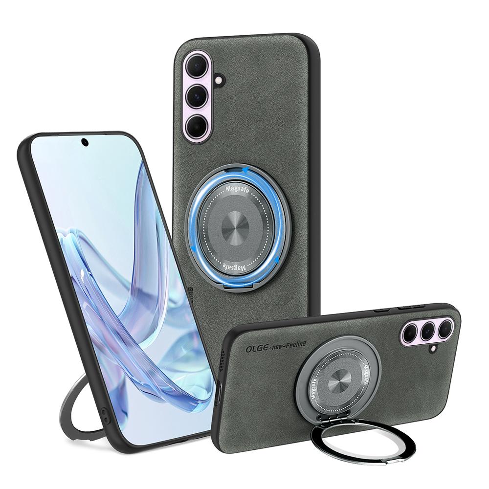 For Samsung Galaxy A51 A52 A53 A54 A55 A56 Sheepskin Swivel Bracket Magnetic Soft Edge Anti Drop Anti Fingerprint Phone Case