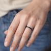 2MM Stackable Plain Band Rings Durable Titanium Steel Rings Simple Thin Rings  Wedding Ceremony