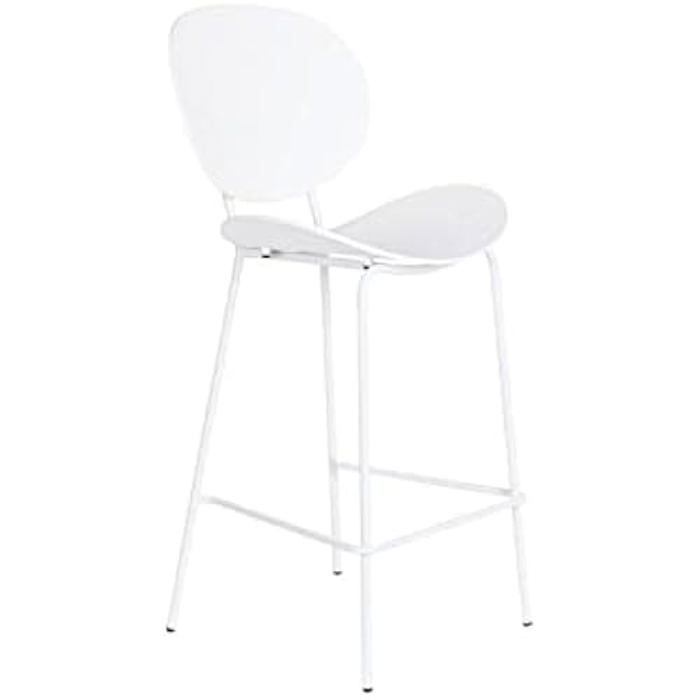 Tabouret - DKD HOME DECOR - Noir Métal Blanc - 52,5 x 49 x 104 cm - Polypropylène - Design Contemporain