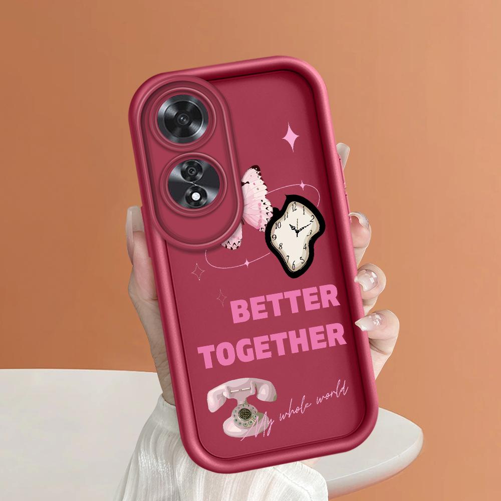 For Realme 11 11x 12x 12 Pro C21 C30 C33 C35 C65 OPPO A18 A38 A60 A96 Reno 10 11 12 Pro Cartoon Cute Butterfly Pattern Soft Silicone Phone Case