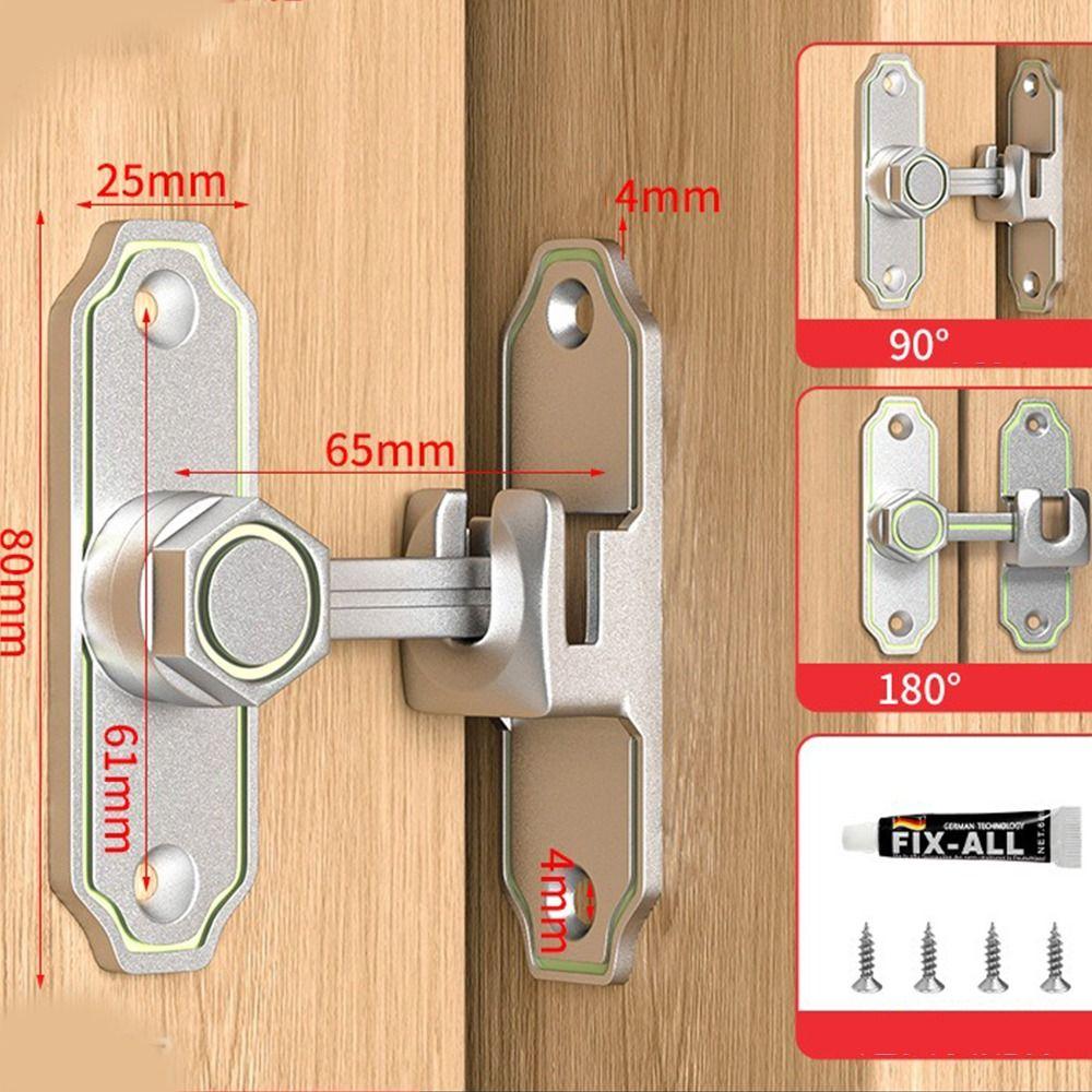 Safety Door Lock Guard Anti-theft Door Hasps Protable Door Catch Bolt Furniture Hardware