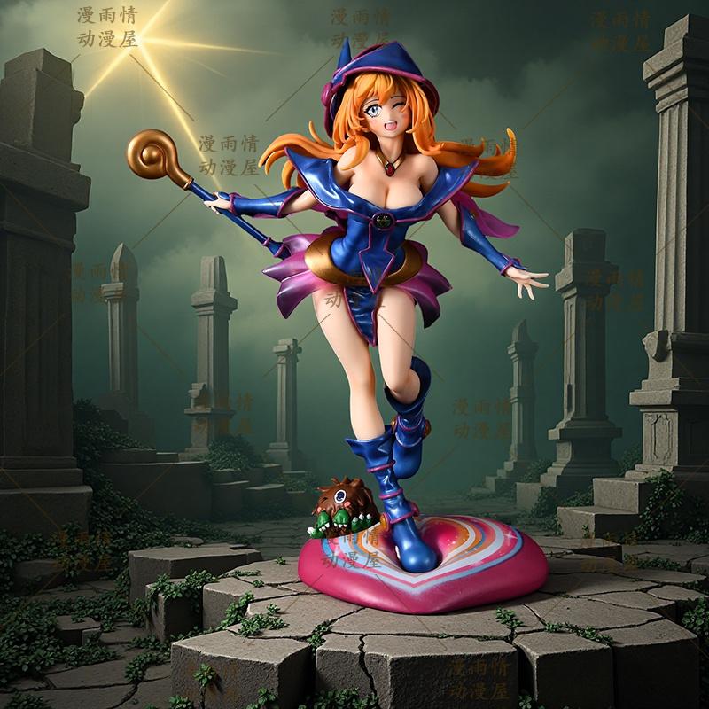 28cm Yu-Gi-Oh Dark Magician Girl 2.0 Figures Two-Dimensional Girl Kawaii Magician Doll Collector Japanese Dolls Pvc Gift