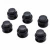 10 Pcs/Pack Cord Lock Toggle Clip Stopper Plastic Black For Bags/Garments Size:15mm*14mm