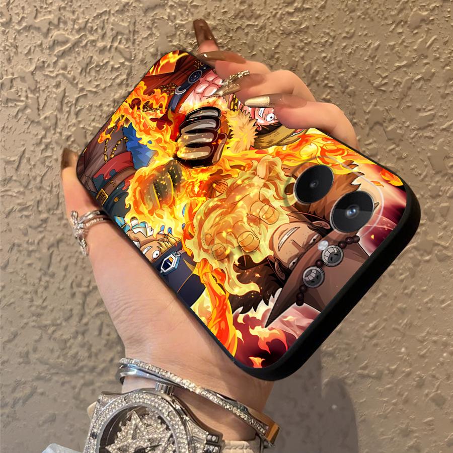 Cool Luffy ACE Case for Realme C15 C12 C21 P3 Ultra 11 Pro Nazro 50 50i C25 12 14 GT Master Neo2 C33 C35 C53 C55 Phone Cover