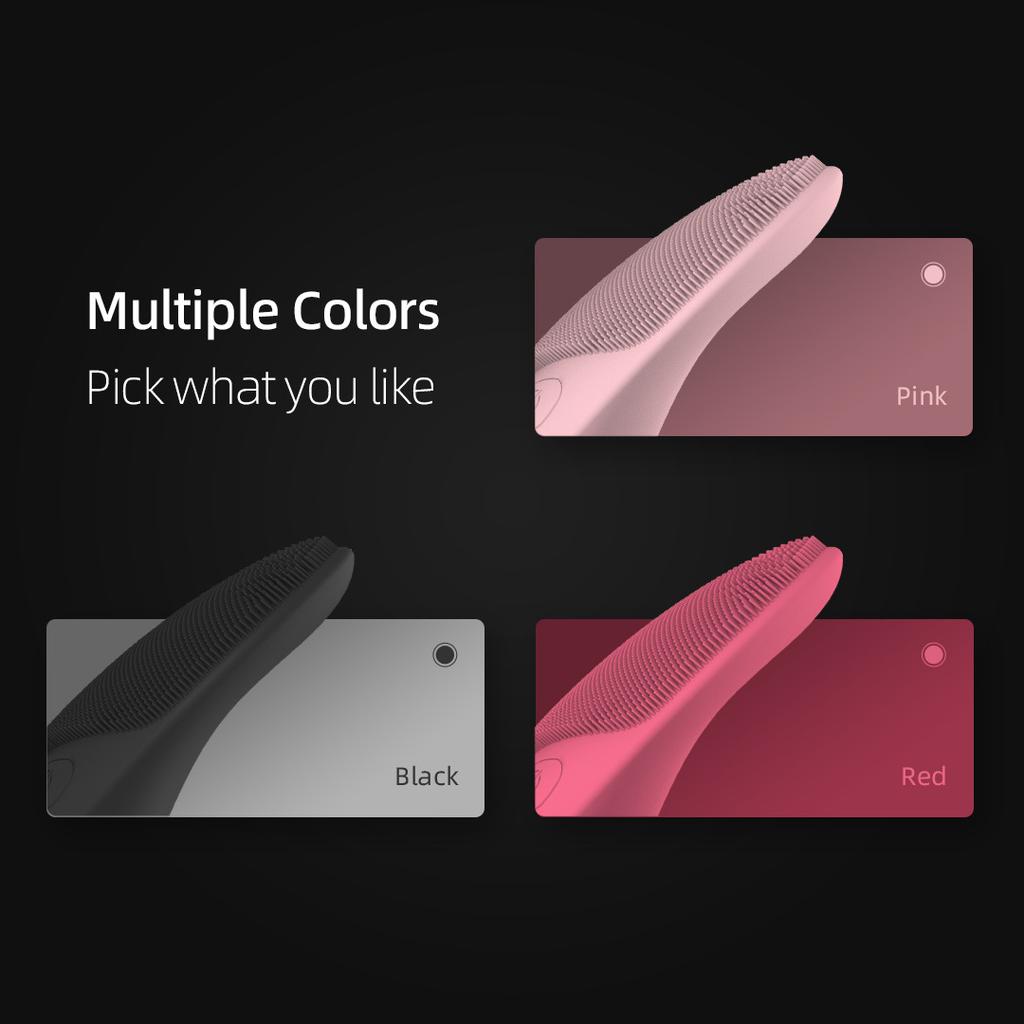 Electric Face Wash Instrument, Pore Cleaner, Face Wash Artifact, Facial Cleanser, Female and Male Facial Cleanser, Sonic Vibration Face Wash Brush