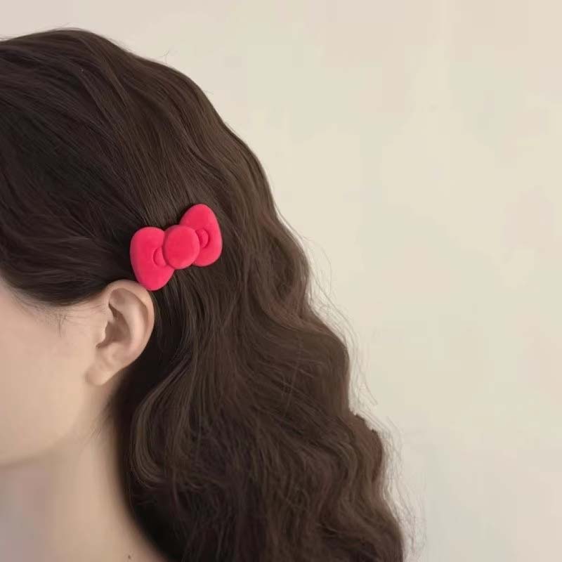 1PCS Sweet Pink Bow Star Hairpin for Girls Women Y2k Korean Style Heart Hair Clip Barrette Side Clip Headwear Hair Accessories