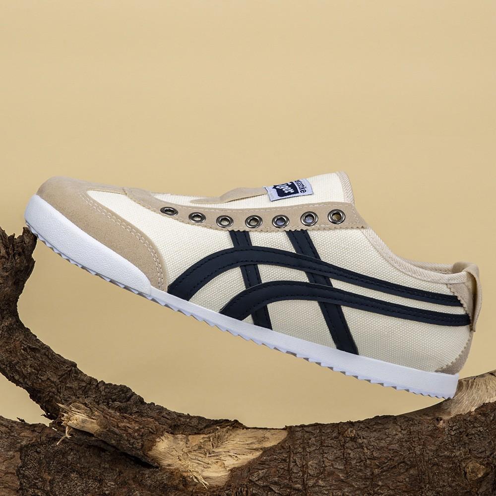 Lerret herresko vår- og høstmodeller, lette og komfortable stoffkledde tyske treningssko, pustende og tynnsålede Forrest Gump