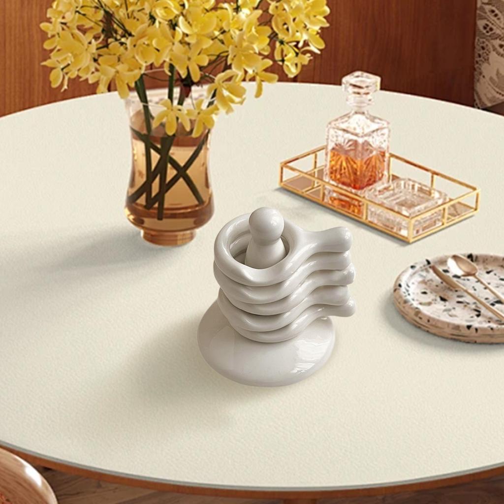 

5x Chopstick Holder Porcelain Chopsticks Cutlery Rest Chopstick Rest for Camping Restaurant Office Hotel Cafe білий