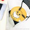 MORIPiLO Pokemon Big Plush Cushion with Ball Memory by Morishita Makura Poké (Eevee) Design, Foam, Brown, 40x40x4cm, (Product Number 370779)