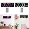 16inch Desk Digital Clock LED Alarm Remote Control Day of Week Large Display