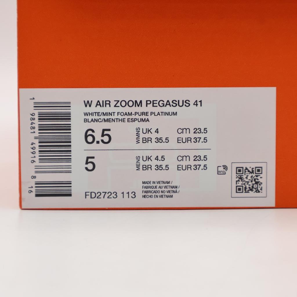 FD2723-113 Nike Air Zoom Pegasus 41 White Pure Platinum Cannon Mint Foa(Women's)
