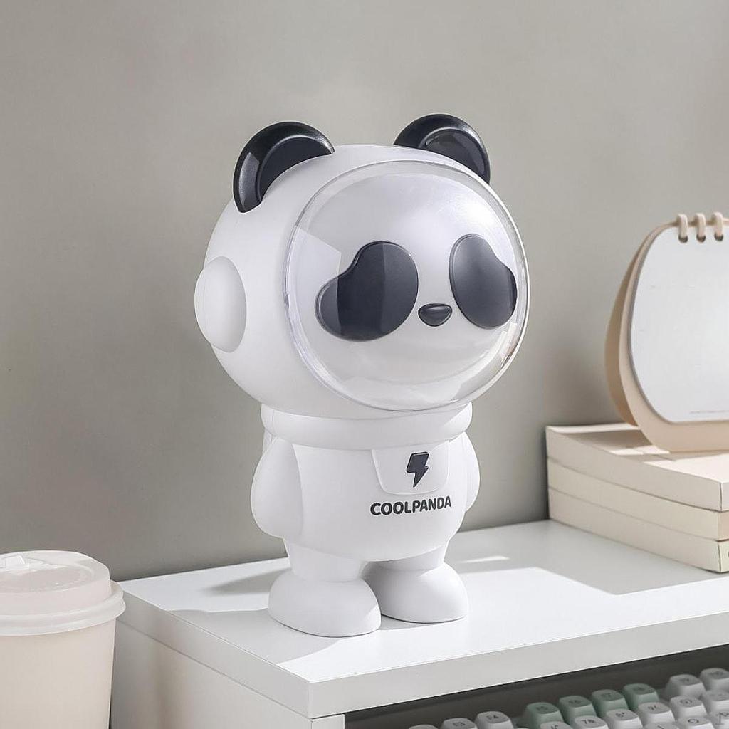 Money Bank Panda Sculpture Animal Statue Cartoon Table Decoration Saving Jar