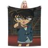 Super Warm Blanket Students Camping Conan Edogawa Throw Blanket  Flannel Bedspread For Couch Bed Print Sofa Bed Cover