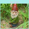 Charming Resin Gnome Statue Whimsical Dwarf Figurine For Christmas Garden Decor