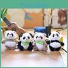 Adorable Panda Plush Keychain Soft Short Plush Stuffed Animal Key Ring