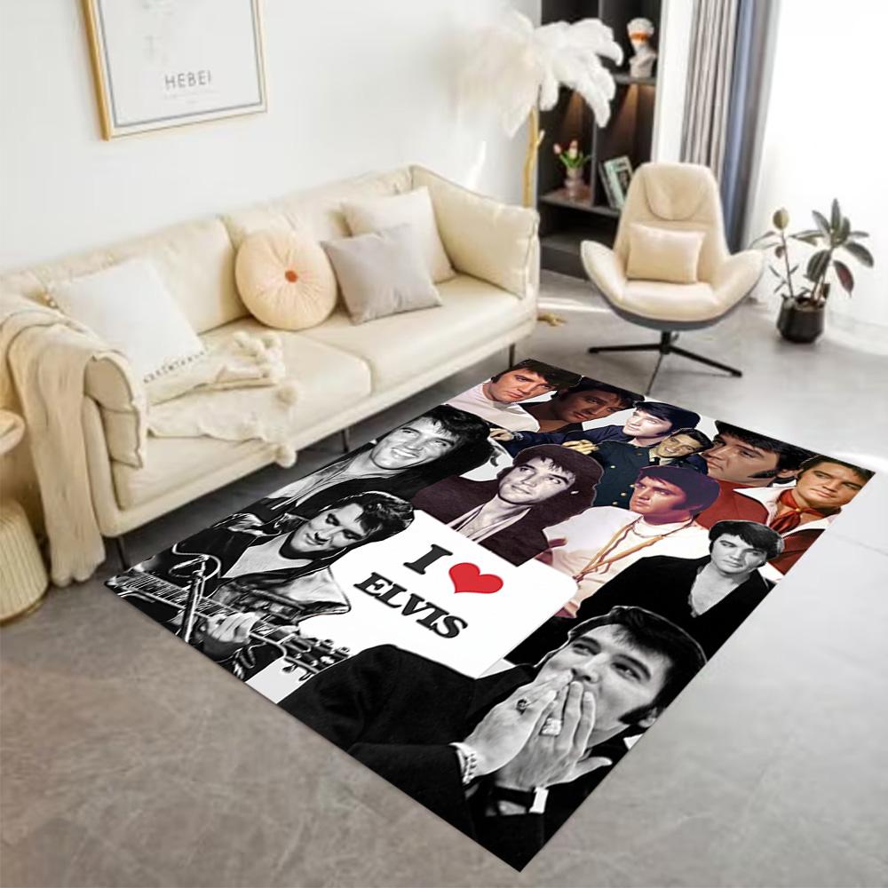Elvis Presley Performance Floor Mat Design for Bedrooms Outdoor Living Rooms Playrooms Anti-slip Rug Decorate Offices Birthday/Christmas Gift