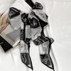 Scarf  for Women Versatile Neck Flower Scarf Versatile Striped Headband Hairband Scarf