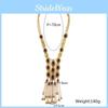 Vintage Geometric Alloy Necklace With Crystals For Fashion Enthusiasts