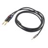 3.5mm 1Celsius8 Inch Male To Dual 6.35mm 1Celsius4 Inch TS Male Cable Stereo 1Celsius4 To 1Celsius8 Cable for Amplifier Mixer