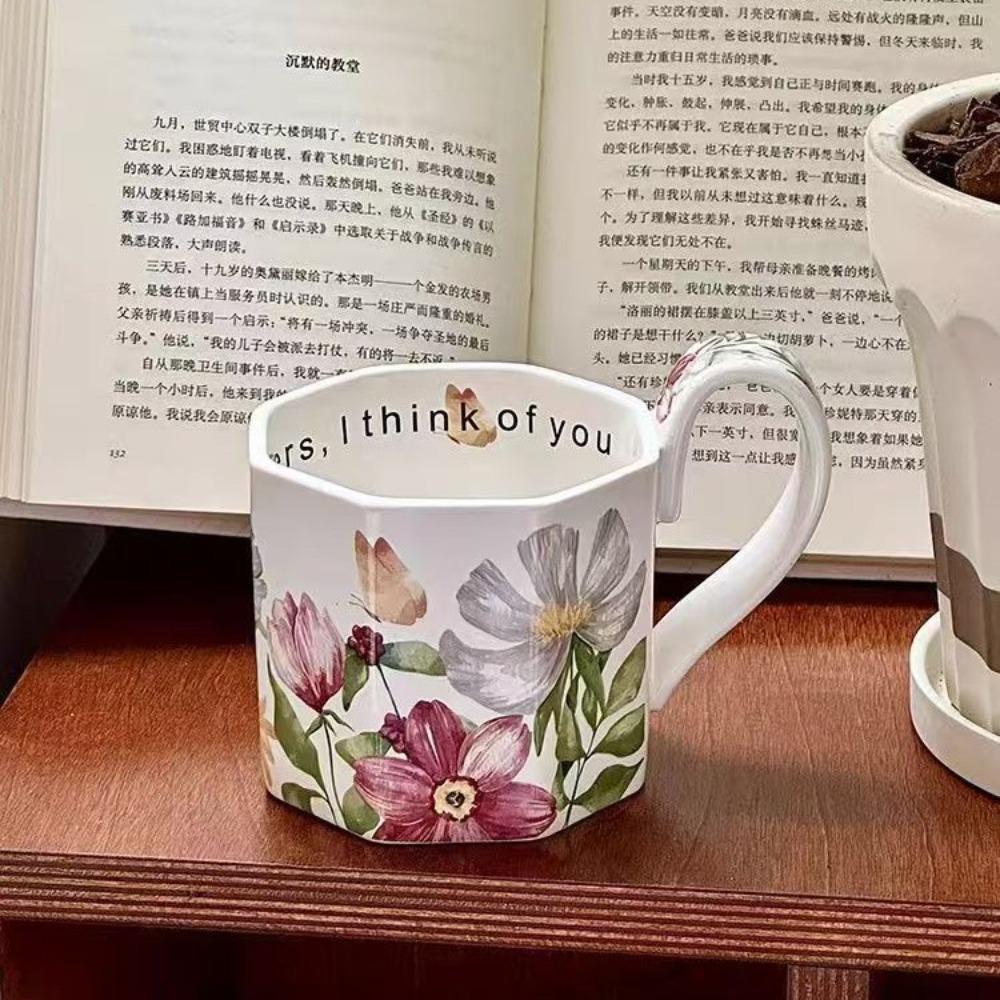 Retro ręcznie malowany letni kolorowy kubek ceramiczny kubek do kawy niszowy oryginalny prezent pamiątka z wydarzenia