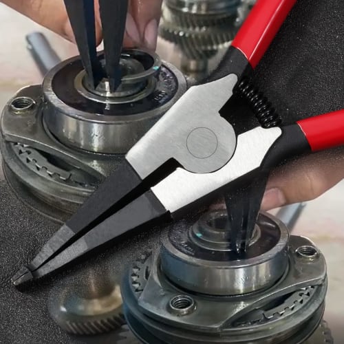 LEONTOOL C-Ring Pliers, No-Hole Shaft, Precision Snap Ring Pliers, Split Ring Pliers, E-Ring Pliers, Locking Ring Pliers, Removal Tool for C-Shaped Co