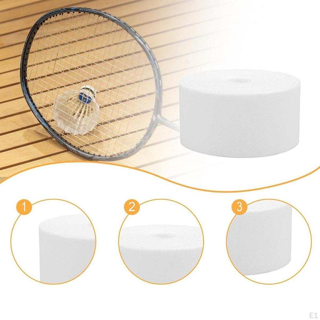 Racket Head Protection Tape Protective Sticker Portable Wear Resistant PU Leather Squash Racquet