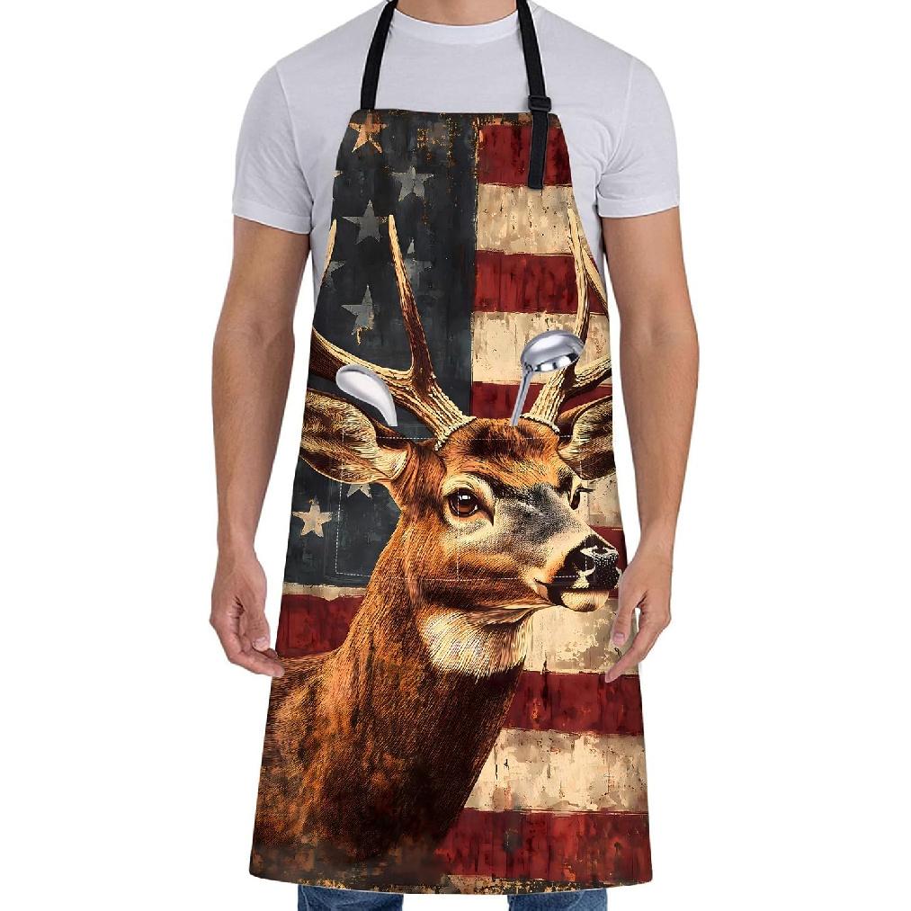 Beer Mug Apron for Women Men,28x33in,Fun Oktoberfest Kitchen Aprons with 2 Pockets,Oxford Fabric,Stylish Adjustable Apron for Cooking Baking BBQ