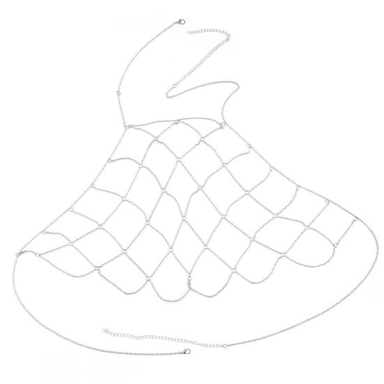 

Популярный бикини-бюстгальтер с цепочкой, не выцветающий, декоративный серебряный