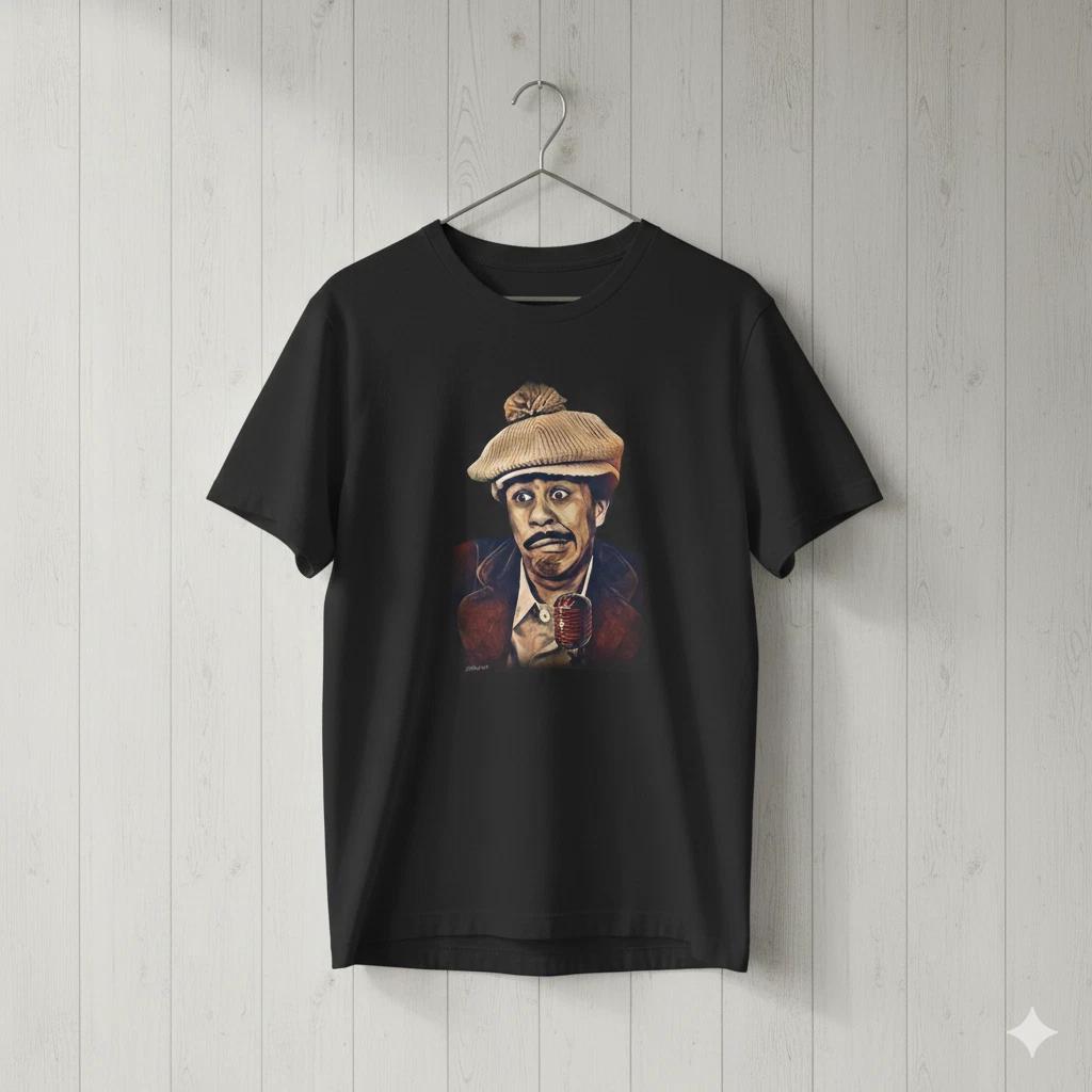 

Richard Pryor Stand Up Comedy Portrait Black T-Shirt Graphic Tee - T568 M