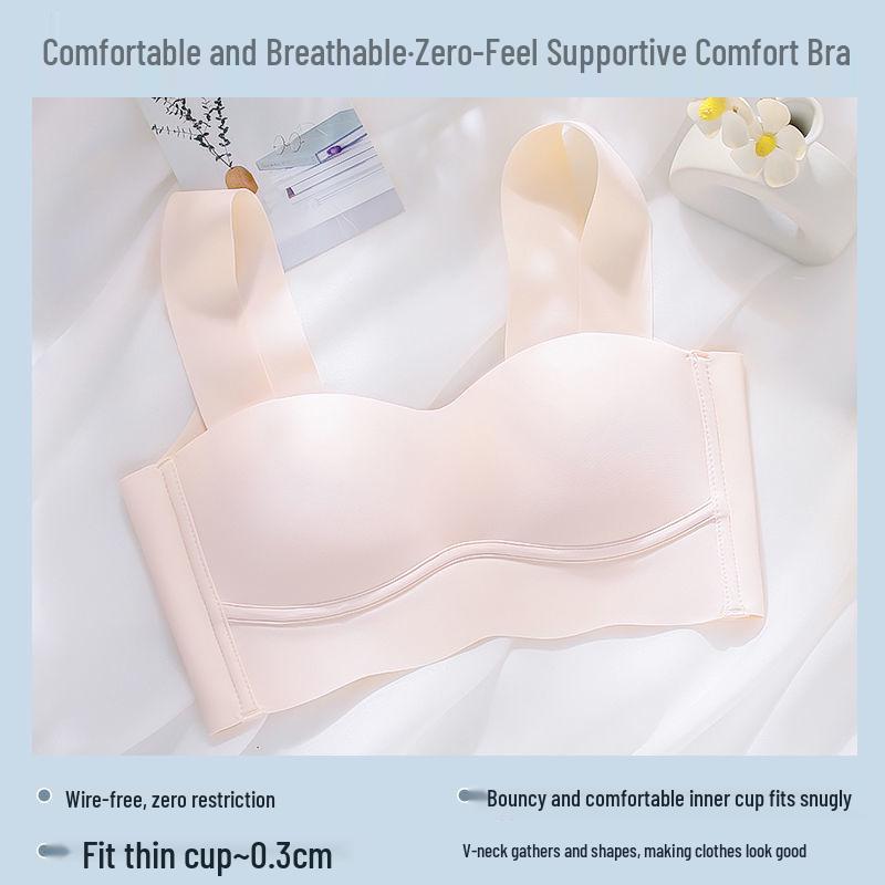 Women's Strapless Seamless Sports Bra: Push-Up & Minimize, Underwire-Free