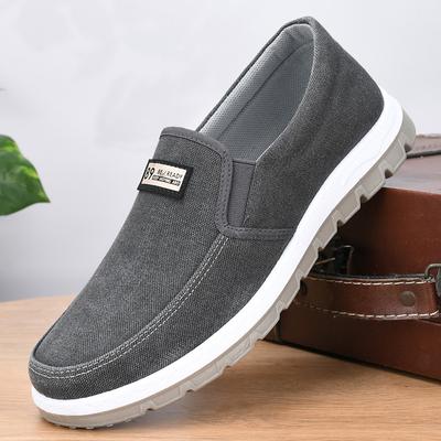 Retro Herren Freizeitschuhe Slip-on Canvas Loafer Bequeme Laufschuhe für Herren Rutschfeste weiche Mokassins Sneakers Autofahrerschuhe