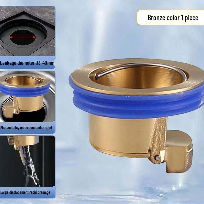 

All-Copper Anti-Odor and Anti-Backflow Floor Drain Core.