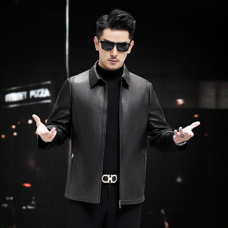 Куртки из натуральной кожи для мужчин на осень и зиму — фото 4