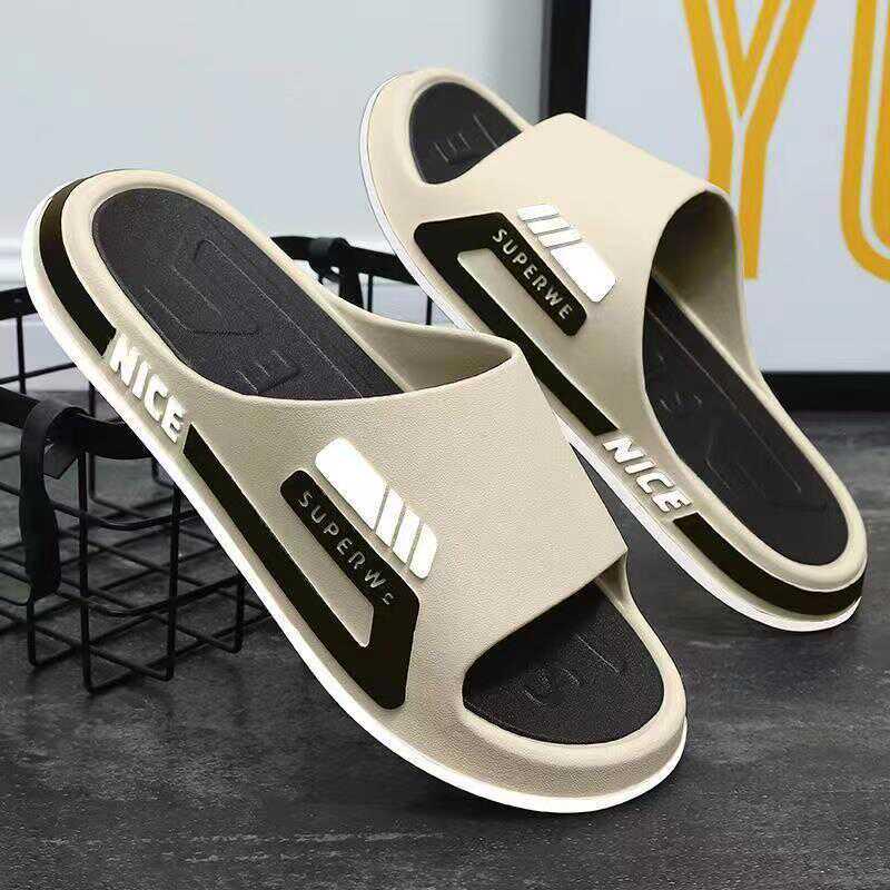 

Men s Non-Slip Thick Sole Summer Slippers: Indoor Comfort, Outdoor Ready, Silent Step. Size 42-43