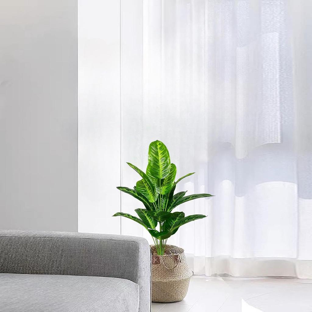 Artificial Plant in Pots Fake Plants Indoor Outdoor, Faux Potted Tree Tropical Palm Floor Plants for Home Office Living Room Bedroom Decor