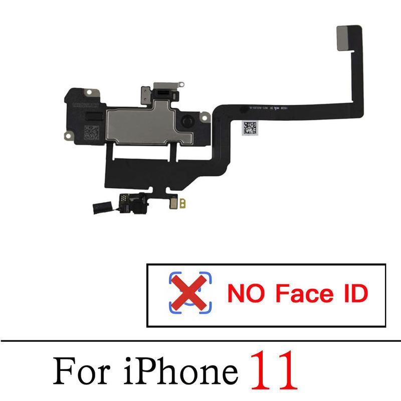 Top Earpiece Loud Speaker For iPhone 11 Pro Max Ear Speaker With Light Sensor Mic Flex Cable Replacement Parts
