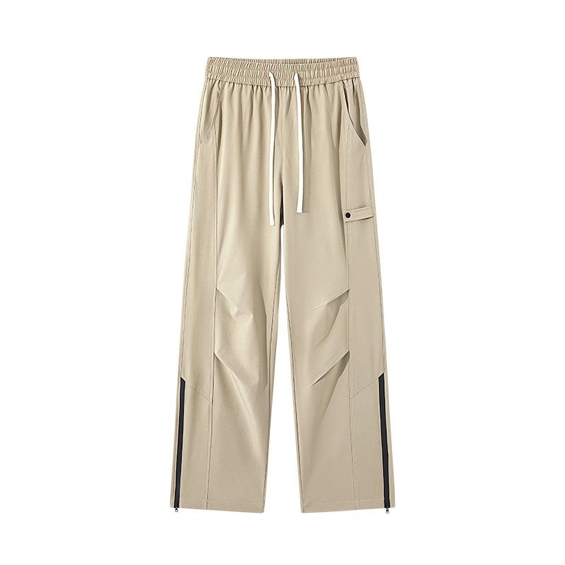 

Рабочие повседневные брюки 5 Новые весенне-летние свободные прямые широкие спортивные брюки с драпировкой 4XL