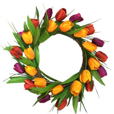 Silk Fabric Simulation Wreath Home Artificial Flower Wall Decoration Door Wreath for Wedding Store