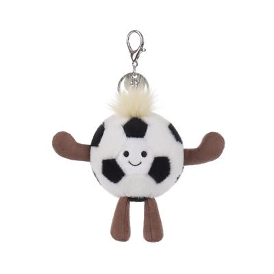 Apricot Lamb Football Cute Soft Animal Keychain Plush Suitable for Men and 8cm Toy, Women, Backpack, Wallet,