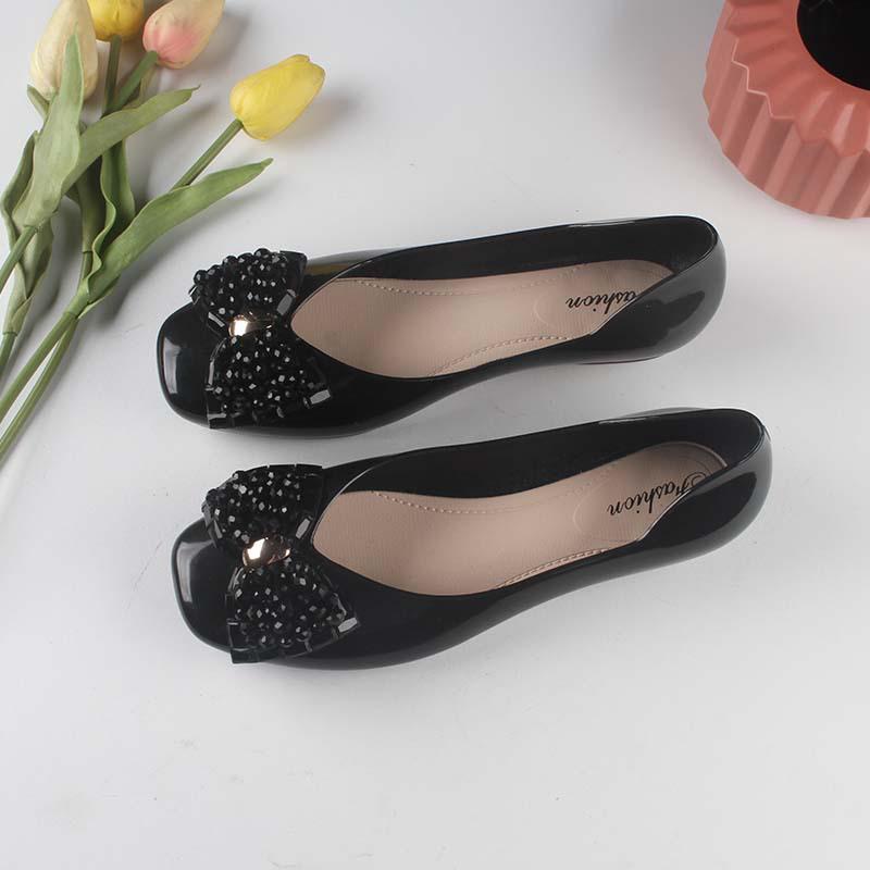 Yuzhihao Summer Beaded Flat Sandals for Women Size 38