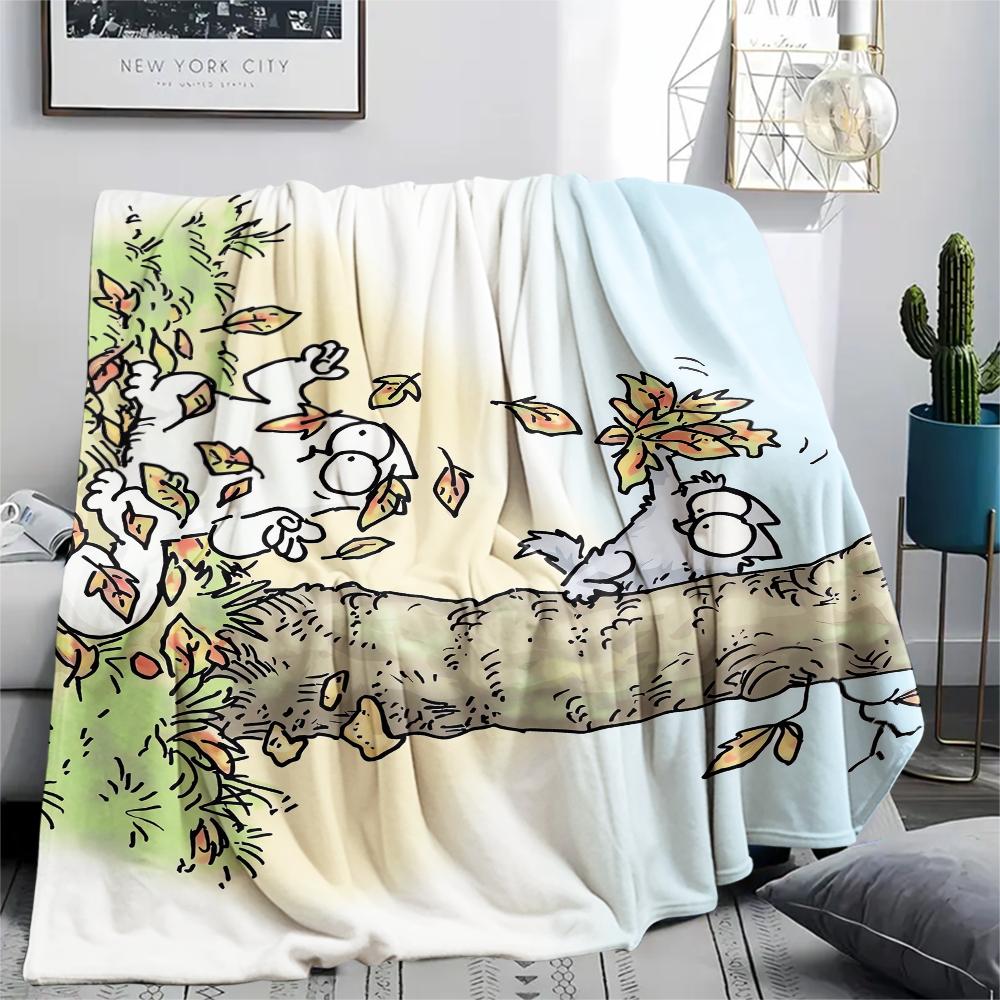 1 Pezzo Coperta in Flanella con Stampa Simon's Cat, Alta qualità Confortevole per Tutte le Stagioni, Decorazione per la Casa, Calore e Comfort, Perfetta per Regali di Natale