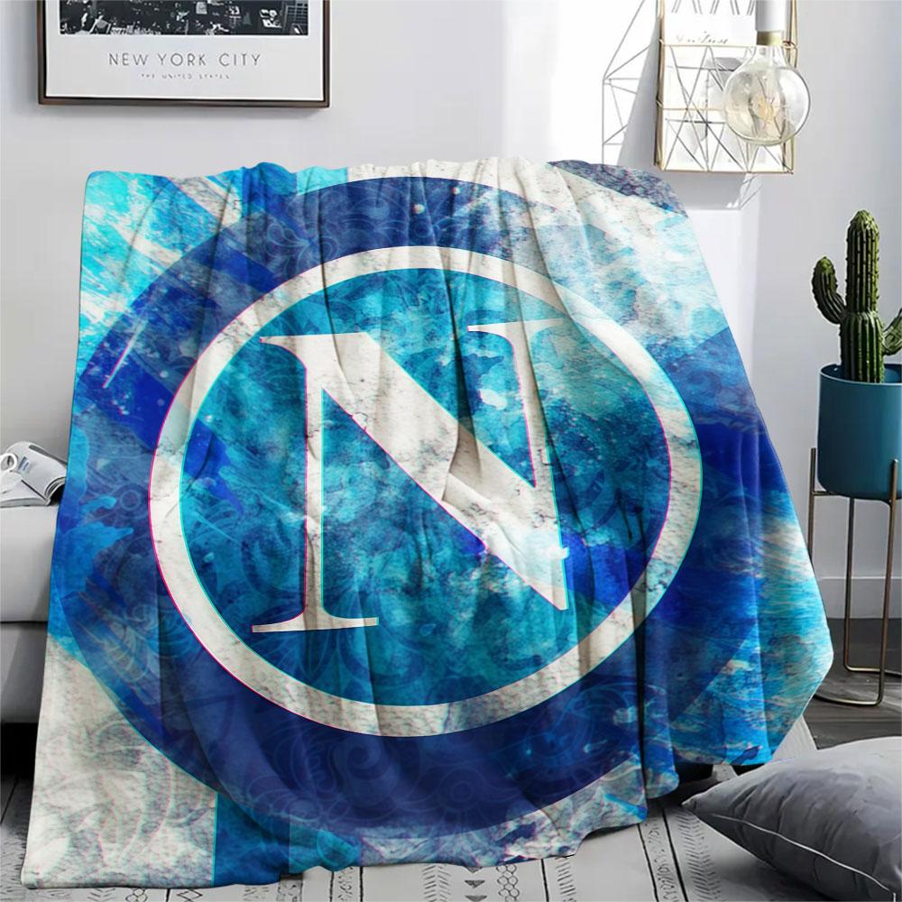 1PC SSC Napoli Patterned Flannel Blanket Suitable For All Seasons for Home Decor Warmth and Comfort Gifts Holiday Present