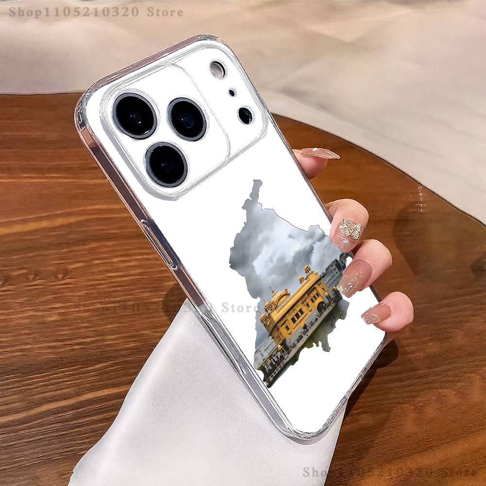 Punjab Map Phone Case For iPhone 17,16,15,14,13,12,11 Pro,Max,Plus,X,XS,XR,SE4,E Mini Transparent Soft Cover
