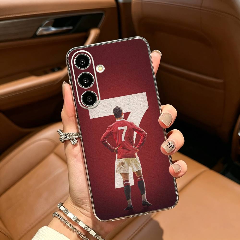 C-R-7 R-Ronaldo Clear Phone Case for Samsung Galaxy A71, A70, A52, A51, A40, A30 Samsung a30 a20
