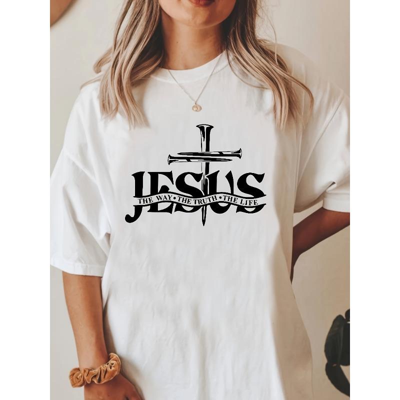 Jesus Gift T Shirt, Religious T Shirt, Religious Gift T Shirt, Christian Gift, Jesus The Way The Truth The Life T Shirt, S