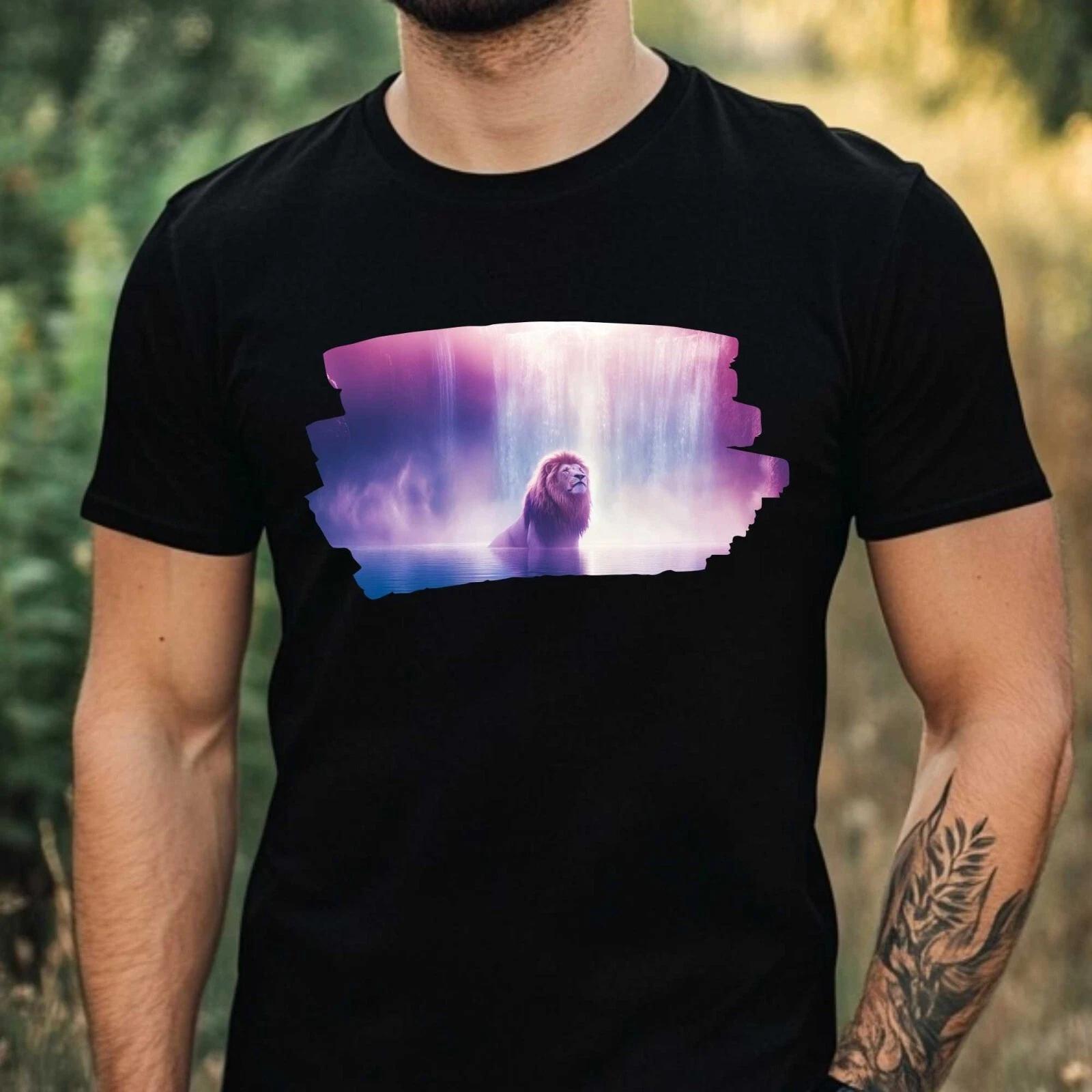 T-Shirt Herren Mystischer Wald Motiv Baumwolle Größe XS bis 5XL XXL