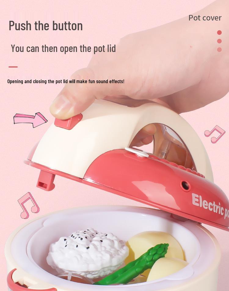 Kid's Smart Spray Rice Cooker Toy - Play Kitchen Simulation
