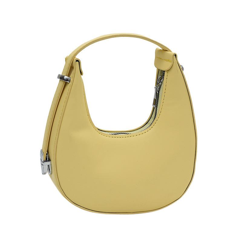 Chic Single Shoulder Bag With Crescent Moon Design Wholesale Small Pu Handbag