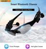 Fones de Ouvido Estéreo Headset Sem Fio com Microfone Óculos de Sol para Dirigir Ciclismo Esportes Fones de Ouvido com Cancelamento de Ruído