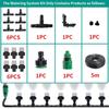 5-30M Automatic Misting Watering Kit Fog Nozzles Irrigation System Garden Spray Head Courtyard Cooling Sprinkler Set 4/7mm Hose